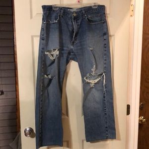 36x27 Harley Davidson distressed jeans